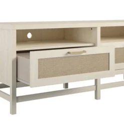 Latta TV Stand For TVs Up To 60" With Faux Rattan Ivory Oak - Room & Joy 16 Latta TV Stand For TVs Up To 60" With Faux Rattan Ivory Oak - Room & Joy -Famous Furniture Store GUEST 489011c4 20b3 4c5f 81d2 82b6034b0b60