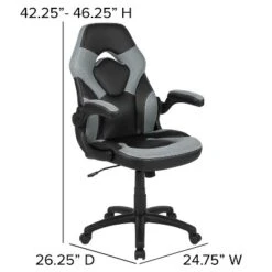 Emma And Oliver Gaming Desk & Chair Set With Cup Holder, Headphone Hook, And Monitor Stand -Famous Furniture Store GUEST 48fa36fb 2f67 4236 aa19 2333d6fdb009