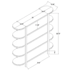 57" Portola Hills 5 Shelf Horizontal Bookcase - Threshold™ Designed With Studio McGee -Famous Furniture Store GUEST 4a1c7b50 180c 4afa a05b f287b4db2a71