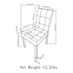 Set Of 2 Jefferson Dining Chairs Denim Gray - WyndenHall -Famous Furniture Store GUEST 4bbce9c2 e542 4bc7 9708 1f664f9471e7
