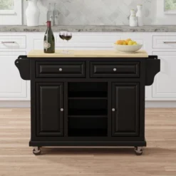 Glenwillow Home Kitchen Cart With Locking Casters -Famous Furniture Store GUEST 4cc6504f c71a 472a b0f8 63612becc233