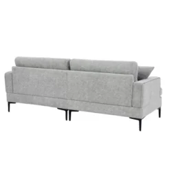 80.7" Modern Upholstered Loveseat Sofa With Metal Legs And 2 Pillows-ModernLuxe -Famous Furniture Store GUEST 4db6c6de b9b9 406e a653 fae1b3a7cd5f