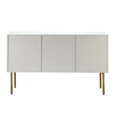 Tknow 54"Wide Storage Sideboard Cabinet With Metal Legs | KARAT HOME 5 Tknow 54"Wide Storage Sideboard Cabinet With Metal Legs | KARAT HOME - Image 3