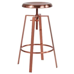 Flash Furniture Toledo Industrial Style Barstool With Swivel Lift Adjustable Height Seat -Famous Furniture Store GUEST 4ef44fd5 d6d5 45d0 8dac f774877789dd
