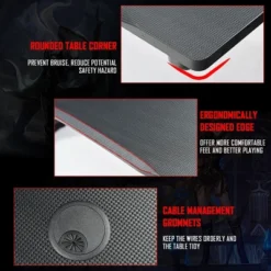 Costway Gaming Computer Desk Carbon Fiber Surface W/Mousepad Cup Holder Headphone Hook -Famous Furniture Store GUEST 4f03e615 1363 427c 93f7 db29ec74530a