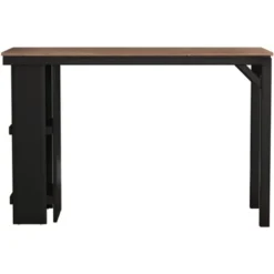 Knolle Park Wood Counter Height Table Black/Wire Brush Oak Finished Top - Hillsdale Furniture -Famous Furniture Store GUEST 4f39d1d3 2ec2 490d 8dfd 2a07a523cfe2