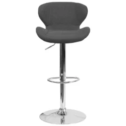 Merrick Lane Adjustable Height Barstool Contemporary Bar Height Stool With Curved Back And Metal Base With Footrest 24 Merrick Lane Adjustable Height Barstool Contemporary Bar Height Stool With Curved Back And Metal Base With Footrest -Famous Furniture Store GUEST 500e24c0 867a 4171 b32b 19526f9a3dc8