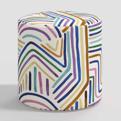 Round Thalia Ottoman In Patterns - Skyline Furniture 10 Round Thalia Ottoman In Patterns - Skyline Furniture - Image 8