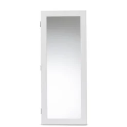 Pontus Wood Wall-Mountable Jewelry Armoire With Mirror - Baxton Studio -Famous Furniture Store GUEST 52e5db1b f444 44a2 865f 6d3687fabb3c