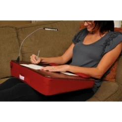 Sofia + Sam Memory Foam Lap Desk With USB Light - Burgundy -Famous Furniture Store GUEST 53468af1 0842 491d 930e b7e3cc945a85