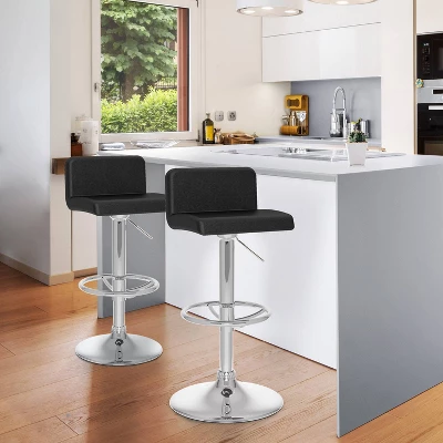 Set Of 2 Adjustable Angled High Back Barstools - CorLiving 12 Set Of 2 Adjustable Angled High Back Barstools - CorLiving - Image 10