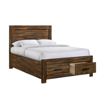 Wren Platform Storage Bed Chestnut - Picket House Furnishings 3 Wren Platform Storage Bed Chestnut - Picket House Furnishings