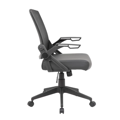 Mesh Flip Arm Task Chair Black - Boss Office Products 4 Mesh Flip Arm Task Chair Black - Boss Office Products - Image 2