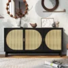 Modern Storage Cabinet With Rattan Door And Adjustable Shelves, Accent Cabinet Buffet Cabinet For Living Room-ModernLuxe -Famous Furniture Store GUEST 561a0493 9cf1 4464 8977 3b7f3607c123