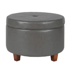 Large Round Storage Ottoman - HomePop 34 Large Round Storage Ottoman - HomePop -Famous Furniture Store GUEST 562559c6 9717 4659 8a50 9c3ec556997b