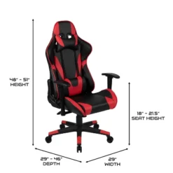 BlackArc Bravo Red Gaming Desk & Chair Set: High Back Gaming Chair With Lumbar Support & Adjustable Arms; Desk With Cupholder/Headphone Hook -Famous Furniture Store GUEST 56257d65 3b98 4e0b b687 42199fa85202