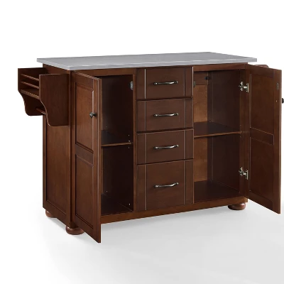 Eleanor Stainless Steel Top Kitchen Island Mahogany/Stainless Steel - Crosley 13 Eleanor Stainless Steel Top Kitchen Island Mahogany/Stainless Steel - Crosley - Image 11