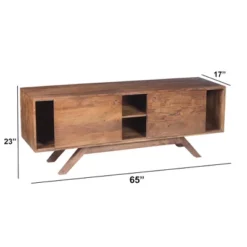Wooden TV Stand For TVs Up To 60" With Wide Storage Brown - The Urban Port -Famous Furniture Store GUEST 56efe4a3 66dd 4298 be7e 86bc410fad35