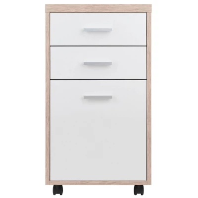 3pc Kenner Set Modular Desk With 2 Drawer & 3 Shelves Reclaimed Wood - Winsome 10 3pc Kenner Set Modular Desk With 2 Drawer & 3 Shelves Reclaimed Wood - Winsome - Image 8