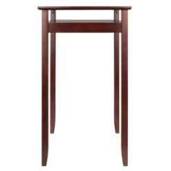 Halo Square Bar Height Table With Glass Top Wood/Walnut - Winsome -Famous Furniture Store GUEST 575f4af3 953b 47bd a3e1 67fc86ddb26b