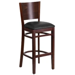 Emma And Oliver Solid Back Wooden Restaurant Dining Barstool -Famous Furniture Store GUEST 57a9cdfc 2b41 476a 9a2d 64aebb756a21