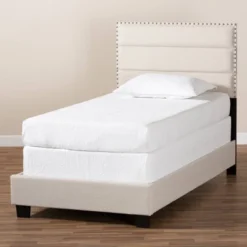 Ansa Upholstered Bed - Baxton Studio -Famous Furniture Store GUEST 57ccbc75 d3bd 4f48 8172 9ea0f2e13a72