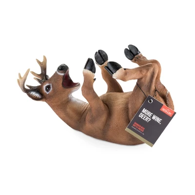 True Drunken Deer Polyresin Wine Bottle Holder Set Of 1, Brown, Holds 1 Standard Wine Bottle 6 True Drunken Deer Polyresin Wine Bottle Holder Set Of 1, Brown, Holds 1 Standard Wine Bottle - Image 4