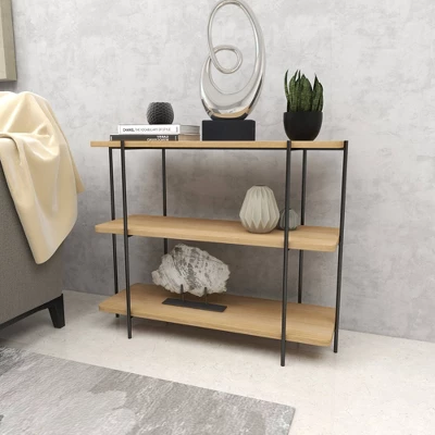 Contemporary Metal Console Table - Olivia & May 12 Contemporary Metal Console Table - Olivia & May - Image 10