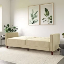 Isabella Tufted Transitional Futon - Room & Joy -Famous Furniture Store GUEST 5a51e674 994f 45d0 87ee 1a0b8e7ecd4a