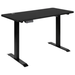 Flash Furniture 48" Wide Black Electric Height Adjustable Standing Desk With Mid-Back Black LeatherSoft And Chrome Executive Swivel Office Chair -Famous Furniture Store GUEST 5a819894 2715 4d40 986b b37dae6145e0