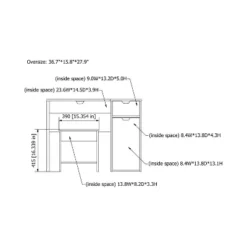 Lena 3 Drawer Vanity Set Dark Walnut - HOMES: Inside + Out 7 Lena 3 Drawer Vanity Set Dark Walnut - HOMES: Inside + Out -Famous Furniture Store GUEST 5ae306ac e10b 4c62 8928 b6e17012af03