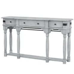 Vintage Style 60" Console Table With Storage Drawers And Bottom Shelf - ModernLuxe 11 Vintage Style 60" Console Table With Storage Drawers And Bottom Shelf - ModernLuxe -Famous Furniture Store GUEST 5bc68a2c 8b28 4605 92fb bafb5f1b7ed7