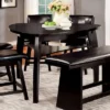 Bronswood Triangular Open Shelf Counter Dining Table Black - HOMES: Inside + Out -Famous Furniture Store GUEST 5c362da1 b81d 43ef 803f 6753570950f3