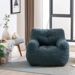Panpan Bean Bag Chairs With Memory Foam,37" W Faux Fur Teddy Bean Bag Chair,Fluffy Lazy Sofa-The Pop Maison -Famous Furniture Store GUEST 5c474acb e64c 46d3 896a fd6b8bb885e8