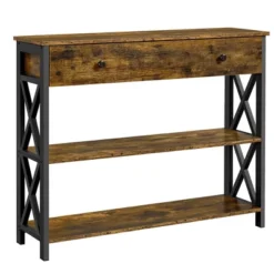 Yaheetech Vintage Wooden Console Table With 1 Drawer And 2 Open Shelves 20 Yaheetech Vintage Wooden Console Table With 1 Drawer And 2 Open Shelves -Famous Furniture Store GUEST 5cadb003 41a1 4a25 bfb1 71b8d20311e9