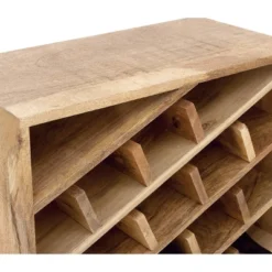 Modern Wood Wine Rack Brown - Olivia & May -Famous Furniture Store GUEST 5ce1b5f3 d627 44ce 8d71 80074e1e7663