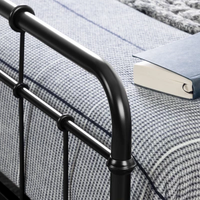 Queen Holland Metal Platform Bed With Headboard Black - South Shore 5 Queen Holland Metal Platform Bed With Headboard Black - South Shore - Image 3