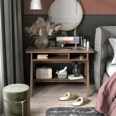 Costway Computer Desk Home Office Writing Workstation W/ Flip Top Compartment 4 Costway Computer Desk Home Office Writing Workstation W/ Flip Top Compartment - Image 2