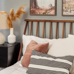 Boho Solid Wood Spindle Platform Bed - Saracina Home -Famous Furniture Store GUEST 5d564539 27f1 4dd4 a895 beb836e285be