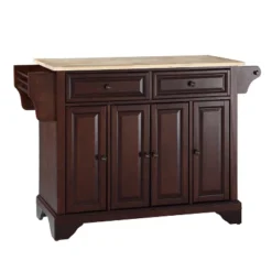 Lafayette Wood Top Full Size Kitchen Island/Cart Mahogany - Crosley -Famous Furniture Store GUEST 5d695574 aef3 4c7d 83ae bbf199a408a0
