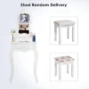 Costway White Vanity Jewelry Makeup Dressing Table Stool Drawer -Famous Furniture Store GUEST 5d7b1b60 aa43 48d9 acec c13c64278e9f