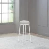 Aubrie Backless 30" Swivel Barstool Off White/Silver - Hillsdale Furniture -Famous Furniture Store GUEST 5d88801d 1ab0 4b86 bcb8 bdbf4736441c