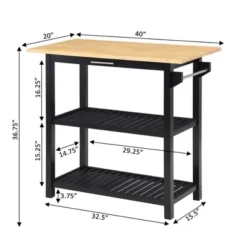 Designs2Go 3 Tier Butcher Block Kitchen Prep Island With Drawer - Breighton Home 21 Designs2Go 3 Tier Butcher Block Kitchen Prep Island With Drawer - Breighton Home -Famous Furniture Store GUEST 5de2ef8a fba3 48f5 8b58 ff337ac9a2a8
