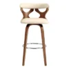 26" Zenia Swivel Counter Height Barstool - Armen Living