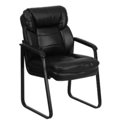 Emma And Oliver Executive Side Reception Chair With Lumbar Support And Sled Base -Famous Furniture Store GUEST 5f1ff542 5812 46cb b554 7a489a486d57