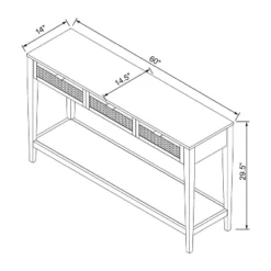 East Bluff Woven Drawer Console Table - Threshold™ Designed With Studio McGee -Famous Furniture Store GUEST 5fadeab1 5821 409f b35b 9dc3416e6dfc