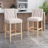 Set Of 2 Lansglen Button Tufted Wingback Barstools - Christopher Knight Home 1 Set Of 2 Lansglen Button Tufted Wingback Barstools - Christopher Knight Home -Famous Furniture Store GUEST 61fd89a3 1493 4927 81e8 661b162a8a00
