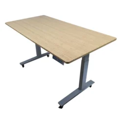 48"x30" Electric Standing Desk With Adjustability ( 27.2"-45.3") Natural Bamboo Gray - Uncaged Ergonomics -Famous Furniture Store GUEST 6216dc77 6e4d 4021 b1f4 2d2a9e8a66b3
