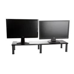 Mind Reader Large Dual Monitor Stand/Riser For Computer Screens Black -Famous Furniture Store GUEST 6293d2f7 57df 4a20 b62b 5b32d190809c