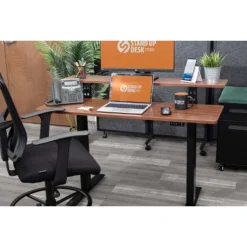 Stand Up Desk Store Programmable Electric Two-Tier Compact Standing Desk (48” Wide) -Famous Furniture Store GUEST 6340ae91 90c0 4fee bbd0 7b2968369cbf